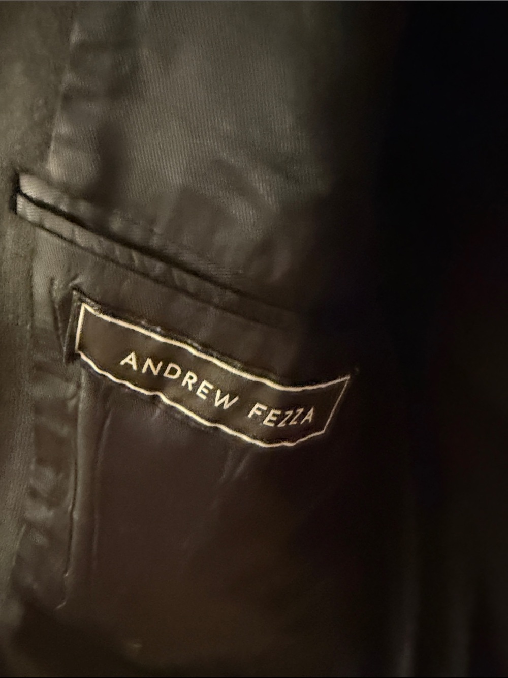 Andrew Fezza Men's Black Three-Button Sport Coat - Picture 7 of 9